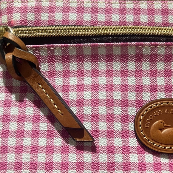 Dooney & Bourke Gingham Tech Top Zip Pouch - Picture 4 of 6